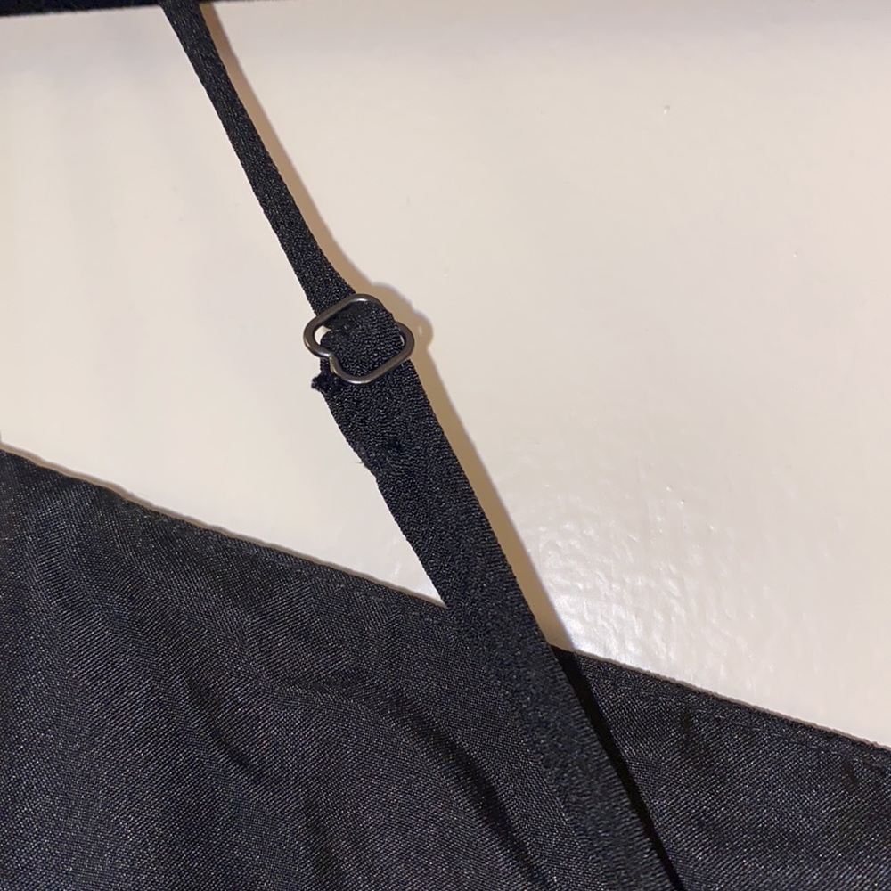 NWT J Crew Black Scalloped Tank Blouse Women's Size 10 - Picture 8 of 9